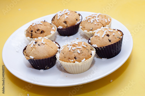 muffin con gocce di cioccolato