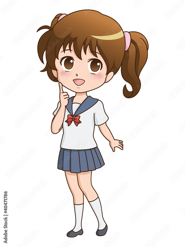 女の子/考える 女の子/考える