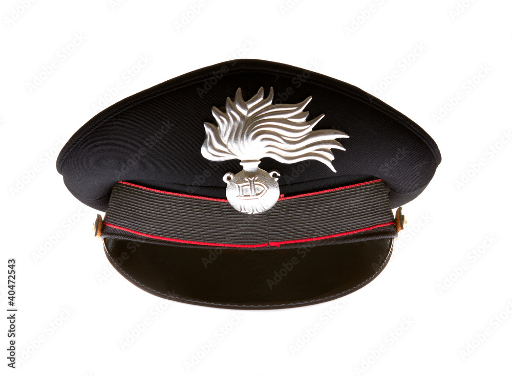 carabiniere hat of arma dei carabinieri Stock Photo | Adobe Stock