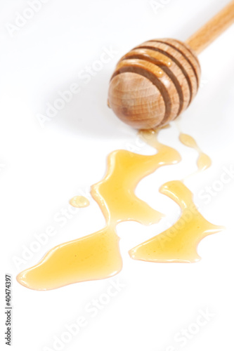 Honey and wood dipper
