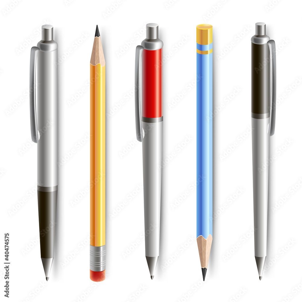 Set of pencil and pen Set of pencil and pen
