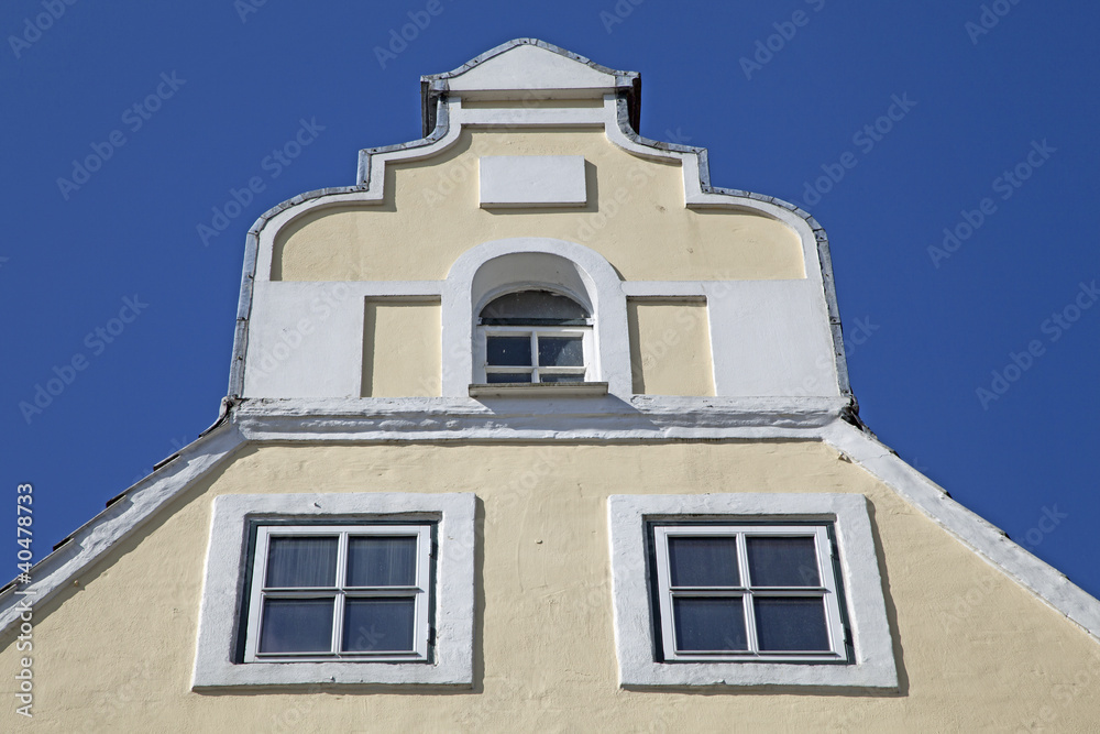 Historische Fassade in Flensburg, Deutschland