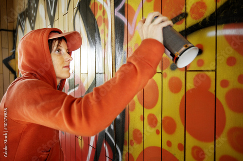 Картината върху платно Grafitti artist