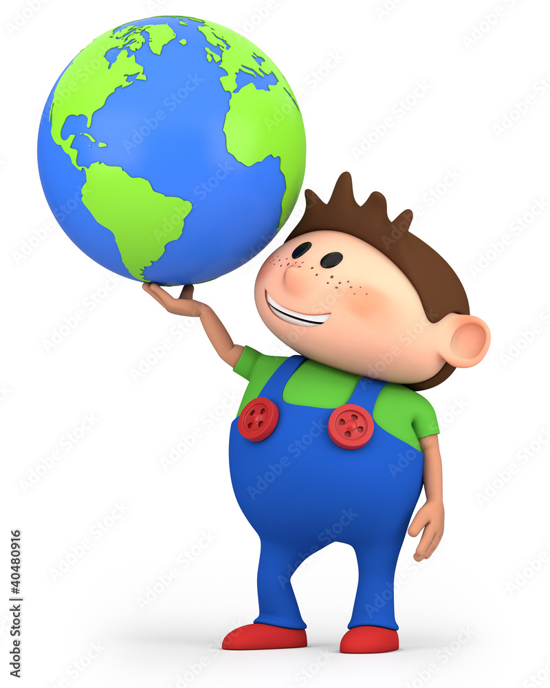 boy with globe boy with globe