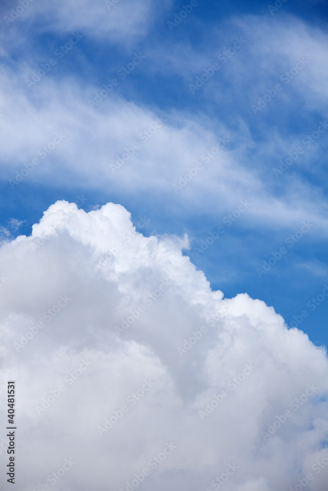 Fantastic soft white clouds against blue sky Fantastic soft white clouds against blue sky