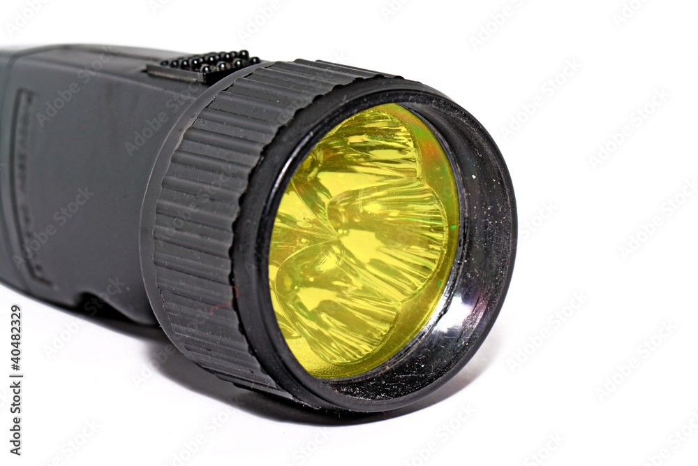 electric torch on white background electric torch on white background
