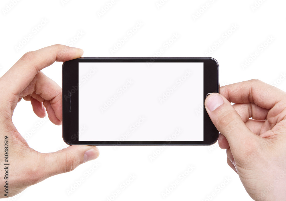 Taking photo with smart phone with path for the screen Taking photo with smart phone with path for the screen
