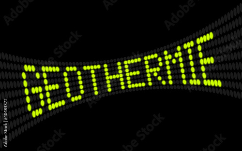 led lauftext geothermie I