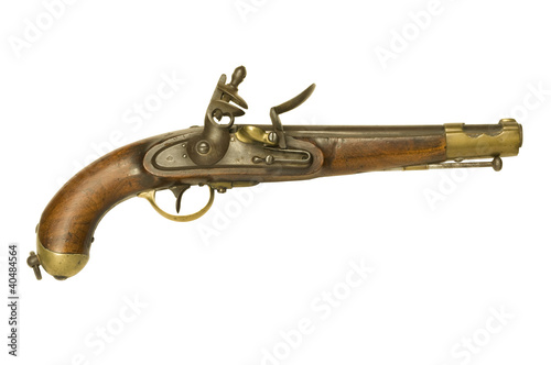 Revolutionary War flintlock pistol photo