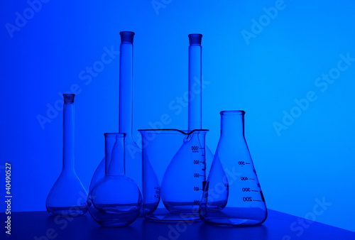 Chemistry laboratory equipment and glass tubes