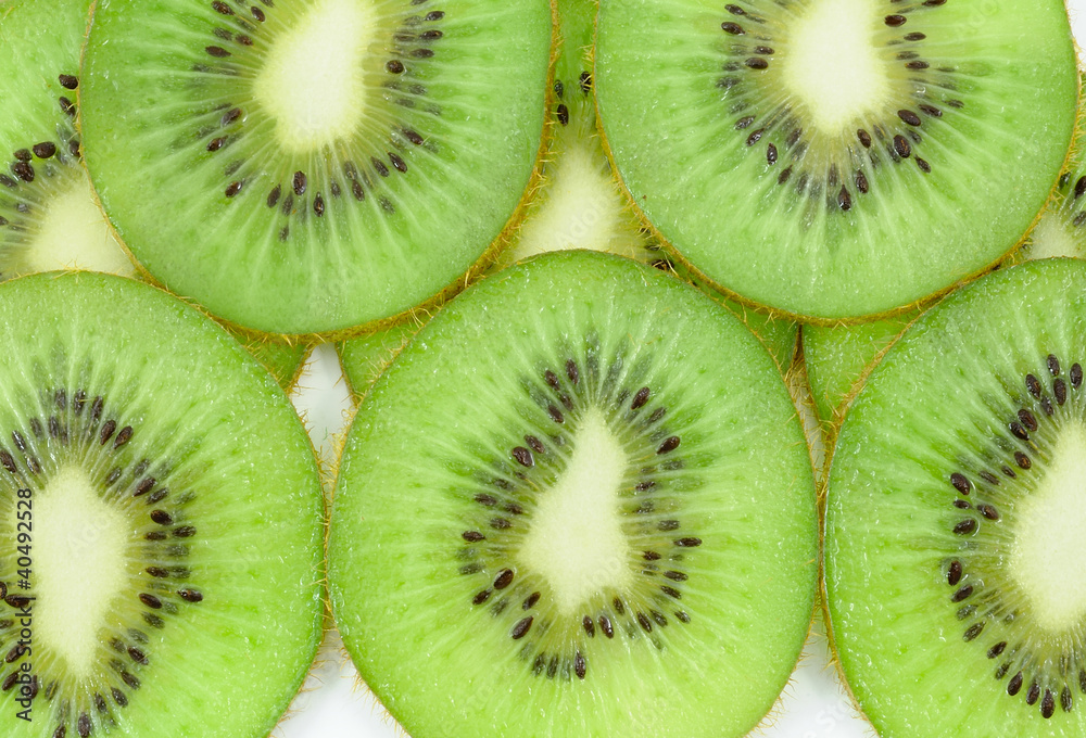 Beautiful slice kiwi isolated on white background Beautiful slice kiwi isolated on white background