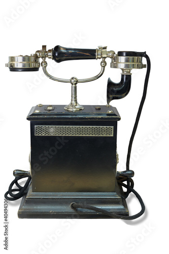 Old-fashioned desktop phone for general use.