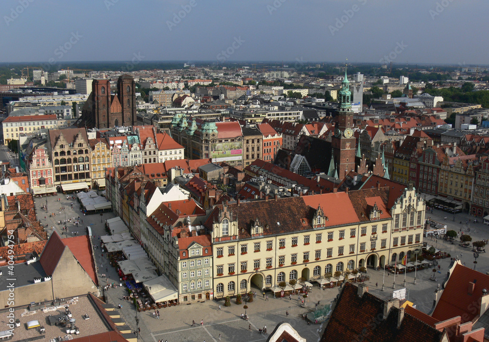 Wrocławski rynek - obrazy, fototapety, plakaty 