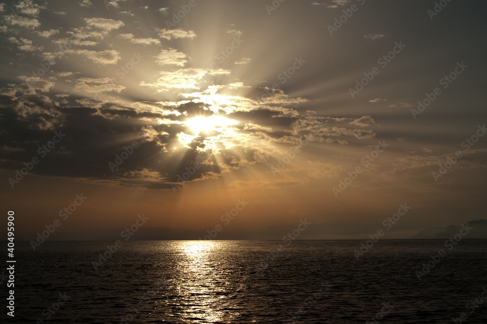 Fototapeta premium Sea sunset