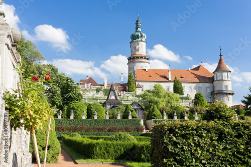 Castle of Nove Mesto nad Metuji with garden  Czech Republic