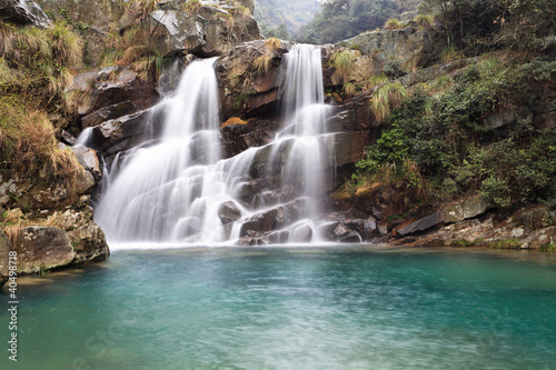 beautiful double waterfall © chungking