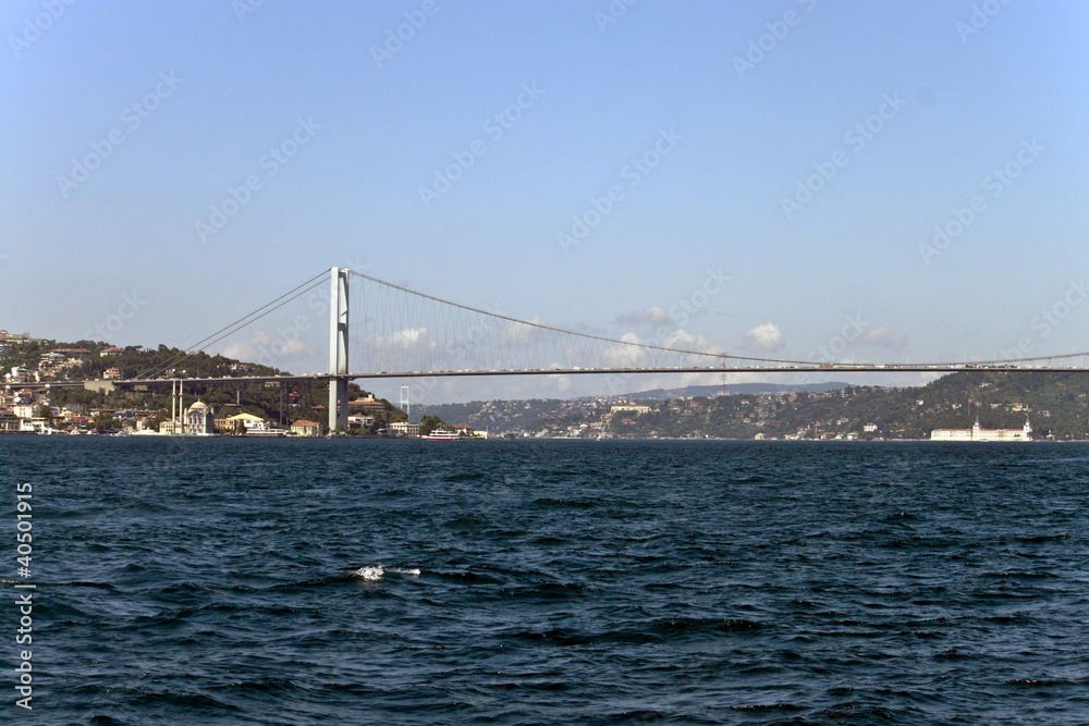 Bosphorus bridge in Istanbul, Turkey