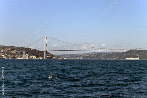 Bosphorus bridge in Istanbul  Turkey
