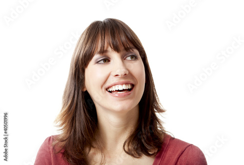 Woman smiling