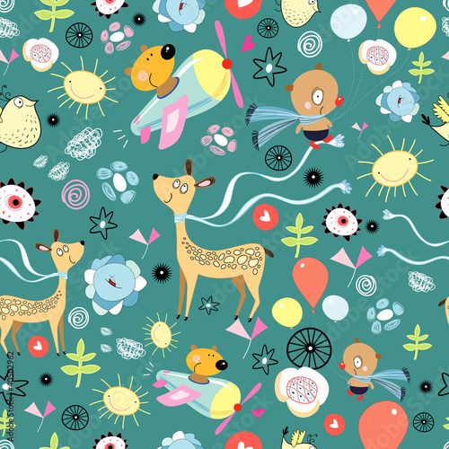 pattern of funny animals