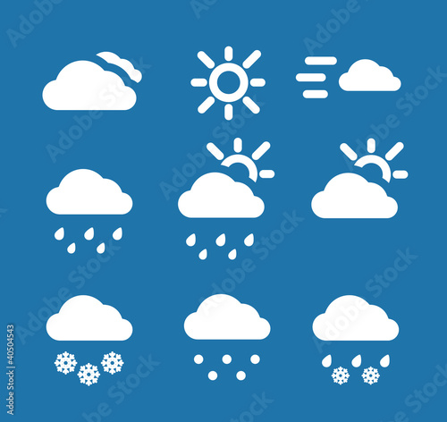 Weather conditon icons collection