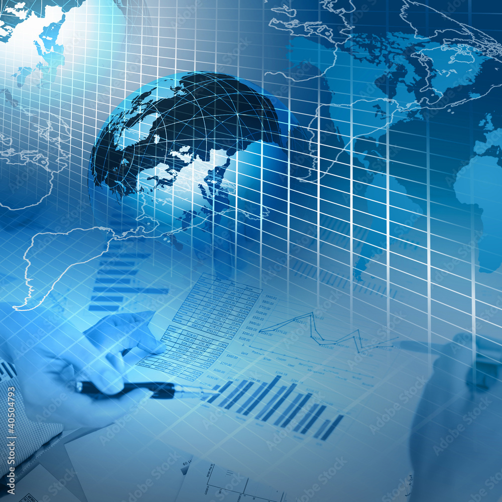 Fototapeta premium Business charts and graphs