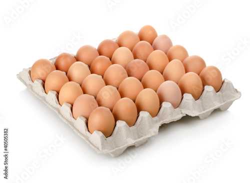 Obraz na płótnie Eggs in a carton w salonie