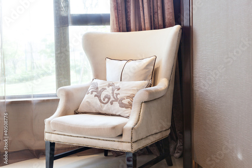 Armchair close to  the window