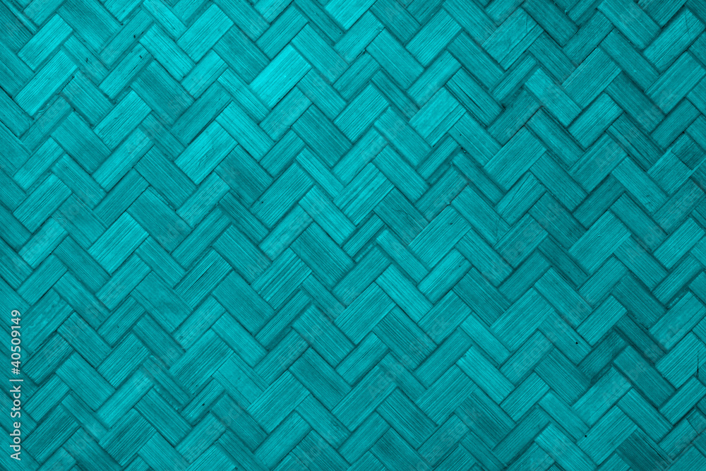 Texture of Light blue color paint weave wall for background