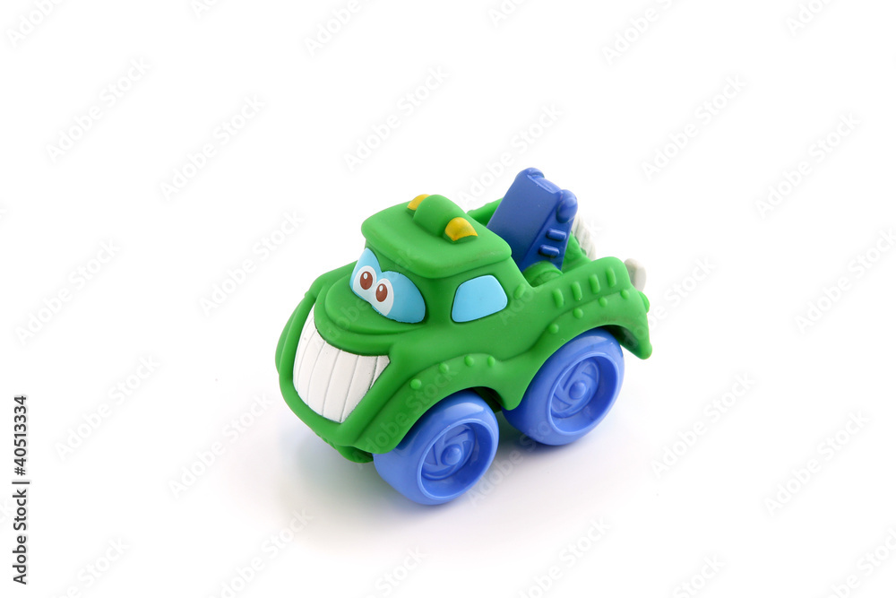 Fototapeta premium Toy truck with face