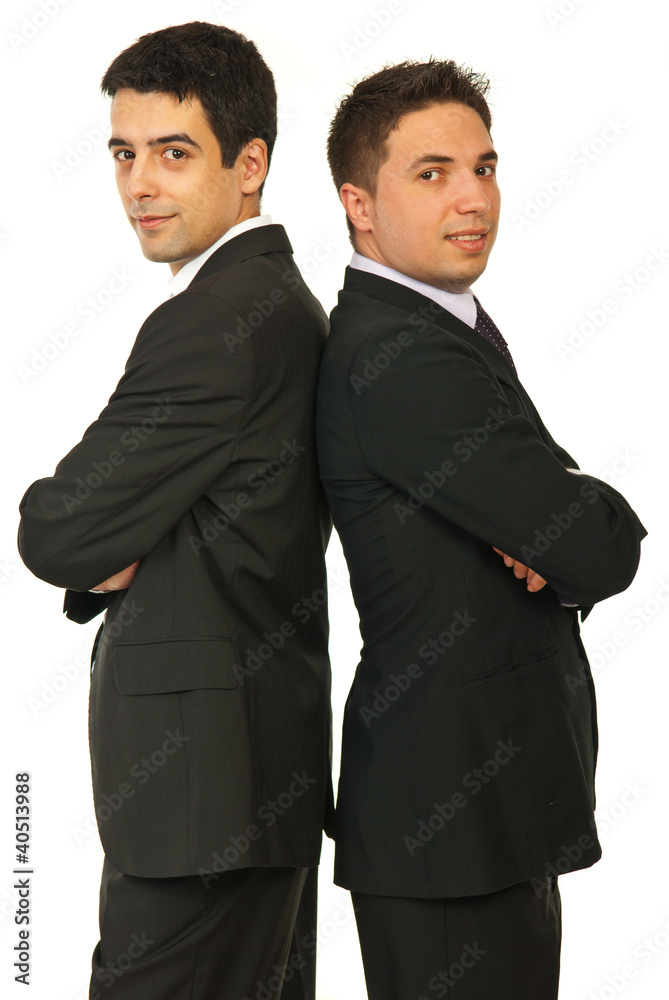 Happy two business men Happy two business men