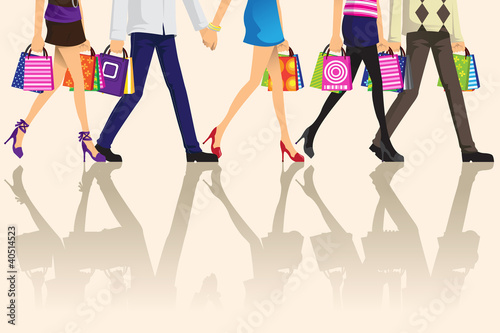 Shopping people