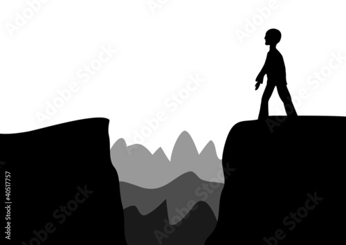 Angst vor dem Sprung