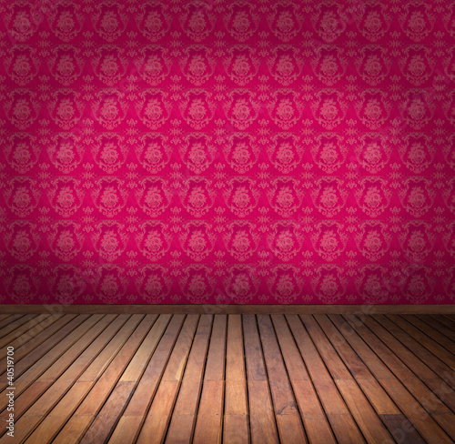 Fototapeta Naklejka Na Ścianę i Meble -  pink wallpaper room