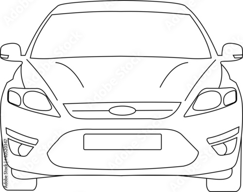 Ford Mondeo vector face