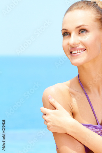 Wallpaper Mural Closeup of fresh young woman Torontodigital.ca