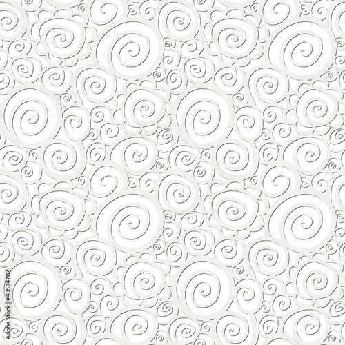 Seamless abstract curly wave pattern