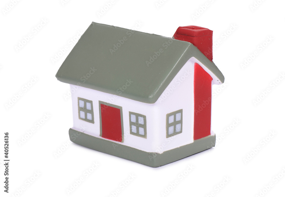 Model house isolated on white background Model house isolated on white background