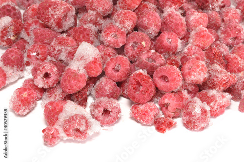 raspberry on snow