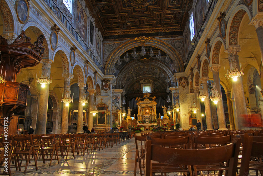 Rome  Santa Maria in Aracoeli  Basilica interior