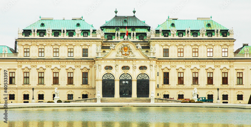 Facciata del Belvedere a Vienna