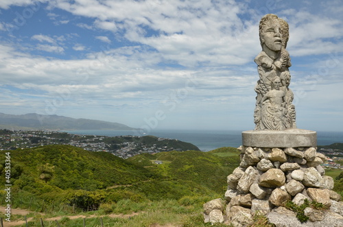 Statue Maori nouvelle Zélande