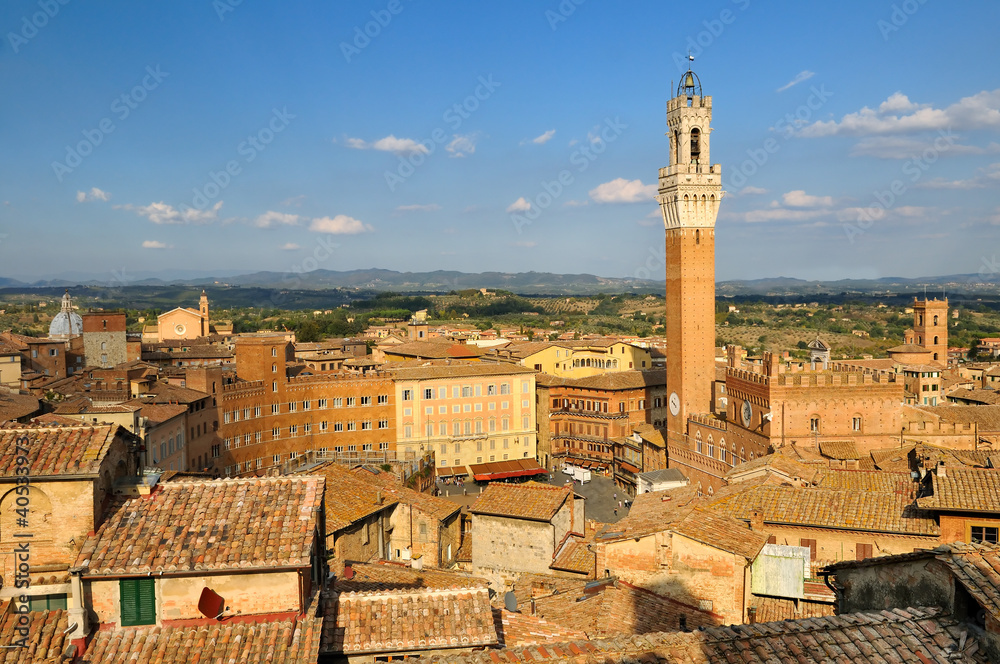 cityscape of Siena