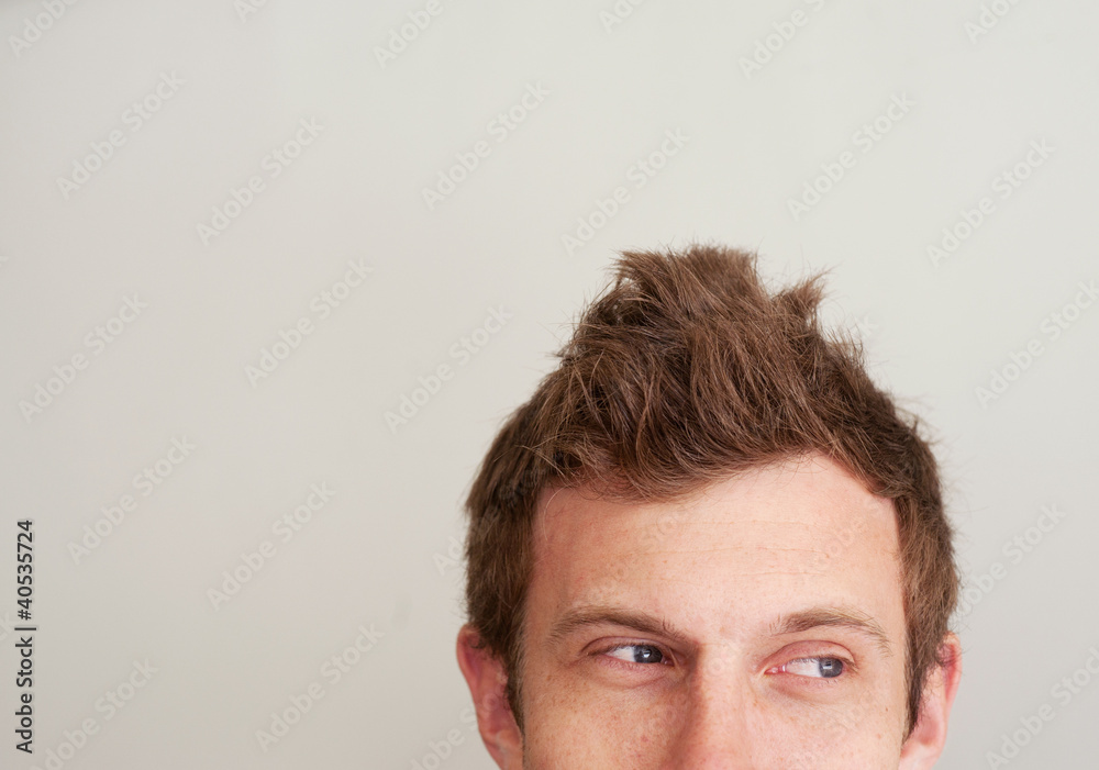 Obraz premium closeup of a handsome young man's eyes