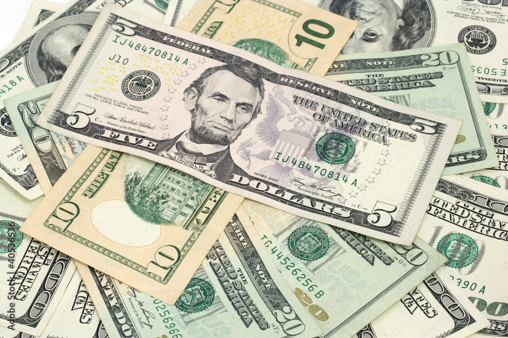 American dollars background / USD background texture American dollars background / USD background texture