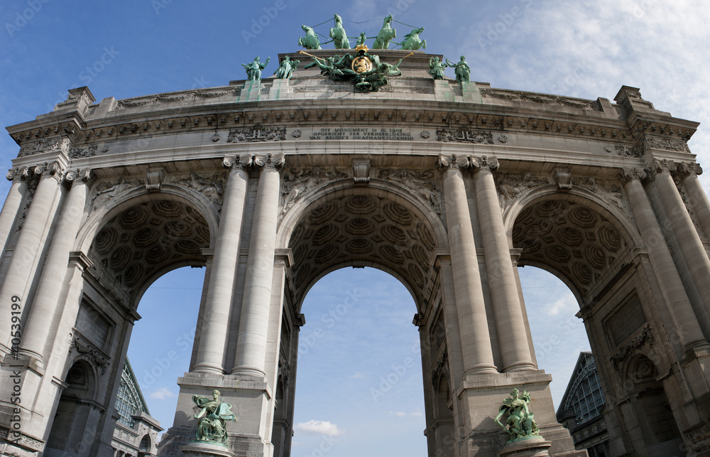 Obraz premium The Triumphal Arch in Brussels