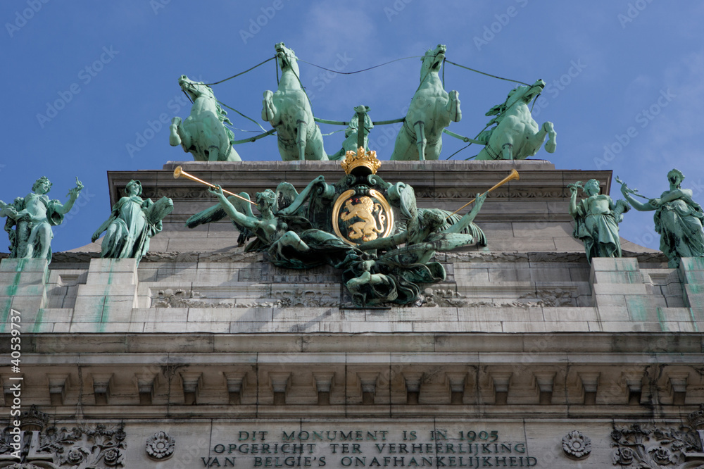 Obraz premium The Triumphal Arch in Brussels