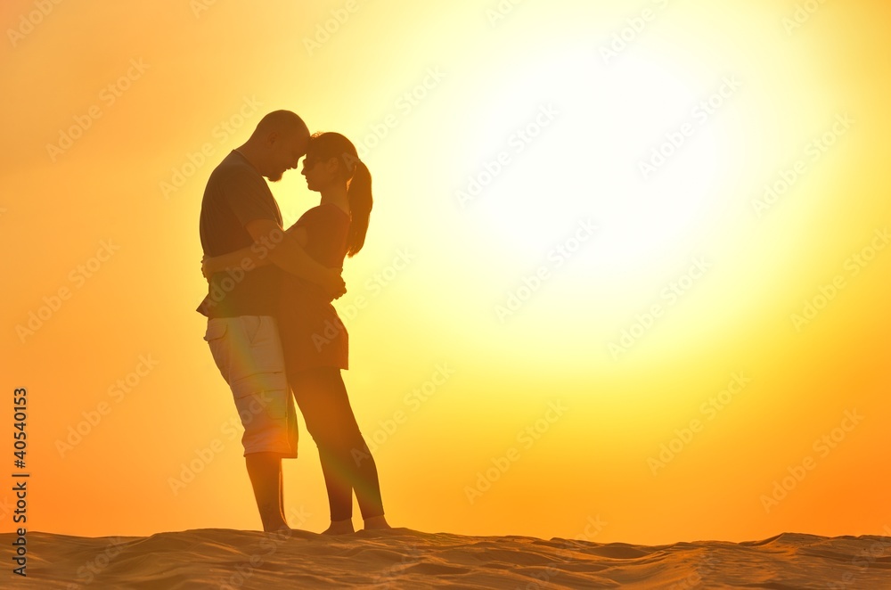 couple enjoying the sunset