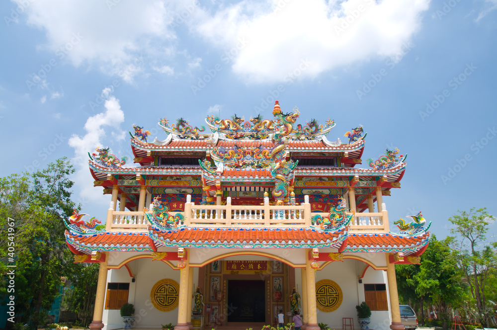 Fototapeta premium Dragons in chinese temple