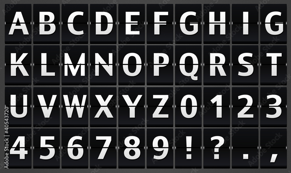 Alphabet panel